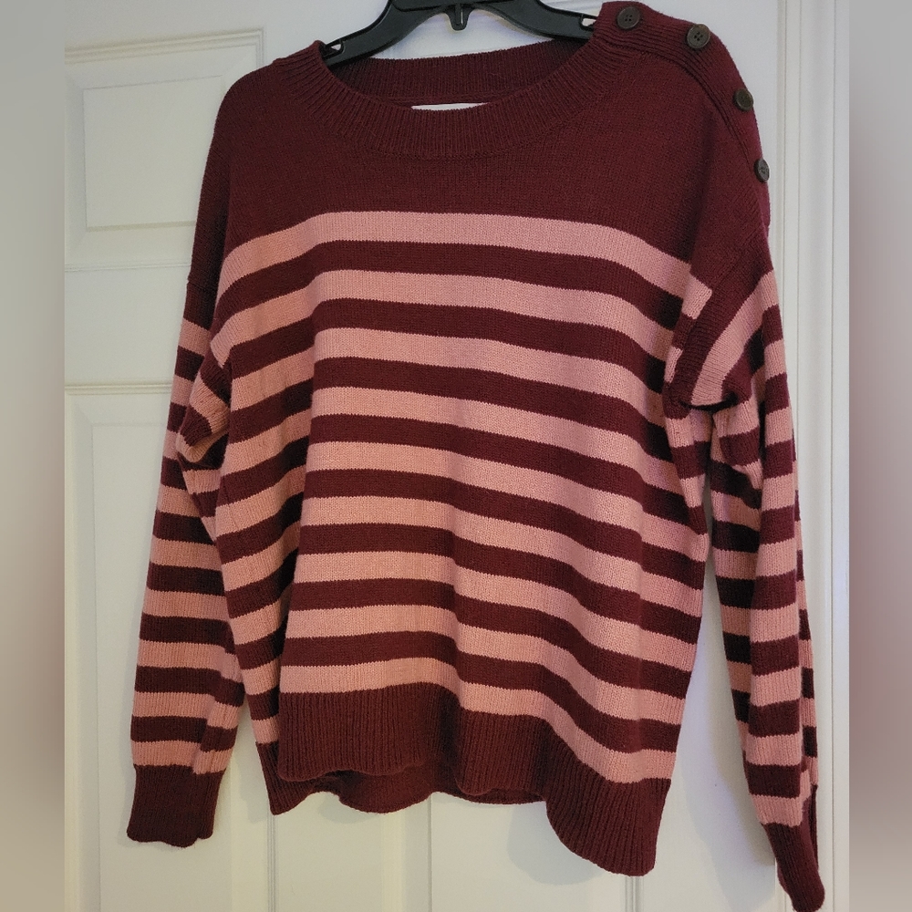 LOFT striped sweater